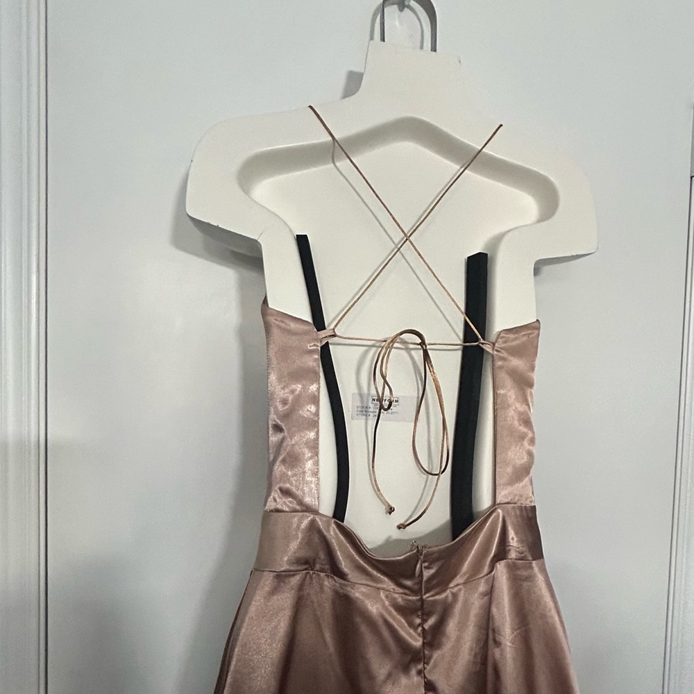 Prom gown Elegant Satin Maxi Dress - Picture 2 of 5